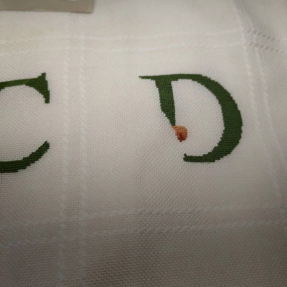 Beatrix Potter Cross Stitch Throw Afghan Alphabet Nursery Part Completed Vintage